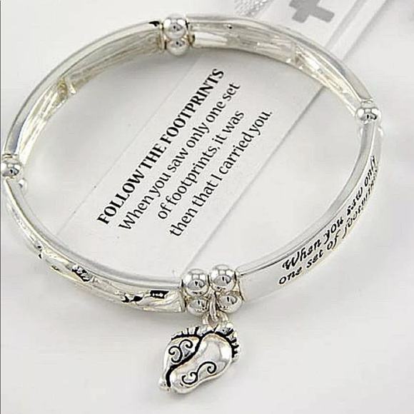 Jewelry Footprints In The Sand Bracelet Stretch Poshmark